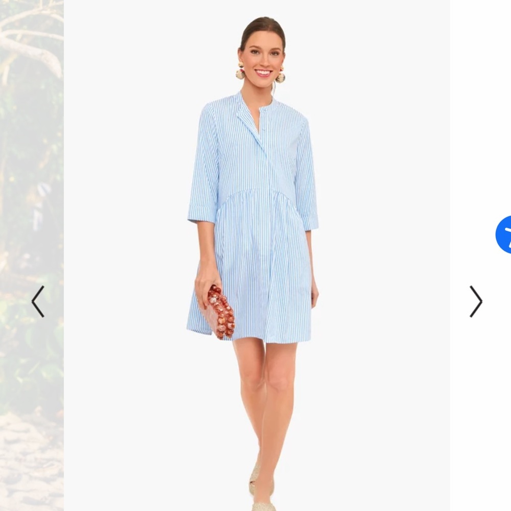 Tuckernuck blue stripe Royal shirt dress NWOT